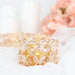 6 Round 1.5" Crystal Beaded Metal Tea Light Candle Holders - Gold CHDLR_CAND_003_2_GOLD