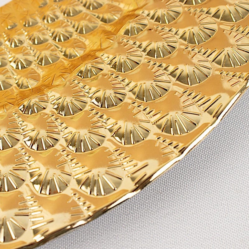 6 Round 13" Peacock Pattern Plastic Charger Plates Serving Trays