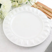 6 Round 13" Plastic Charger Plates with Bejeweled Rim Design