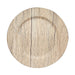 6 Round 13" Rustic Faux Wood Plastic Charger Plates CHRG_PLST1303W_NAT