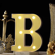 6" tall LED Lighted Gold Marquee Letters