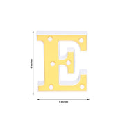 6" tall LED Lighted Gold Marquee Letters