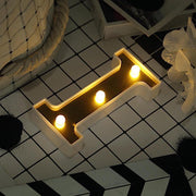 6" tall LED Lighted Gold Marquee Letters