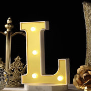 6" tall LED Lighted Gold Marquee Letters