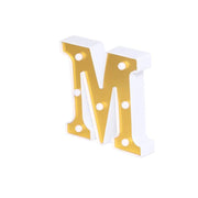 6" tall LED Lighted Gold Marquee Letters