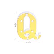 6" tall LED Lighted Gold Marquee Letters