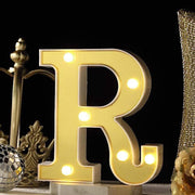 6" tall LED Lighted Gold Marquee Letters