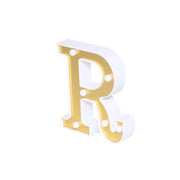 6" tall LED Lighted Gold Marquee Letters