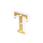 6" tall LED Lighted Gold Marquee Letters