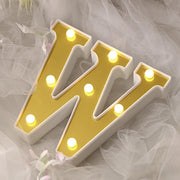 6" tall LED Lighted Gold Marquee Letters