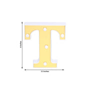 6" tall LED Lighted Gold Marquee Letters