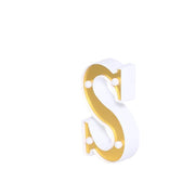 6" tall LED Lighted Gold Marquee Letters