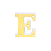 6" tall LED Lighted Gold Marquee Letters WOD_METLTR03_6_E