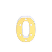 6" tall LED Lighted Gold Marquee Letters WOD_METLTR03_6_O