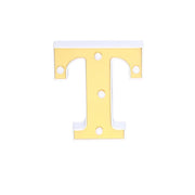 6" tall LED Lighted Gold Marquee Letters WOD_METLTR03_6_T