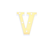 6" tall LED Lighted Gold Marquee Letters WOD_METLTR03_6_V