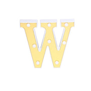 6" tall LED Lighted Gold Marquee Letters WOD_METLTR03_6_W