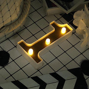 6" tall LED Lighted Gold Marquee Numbers