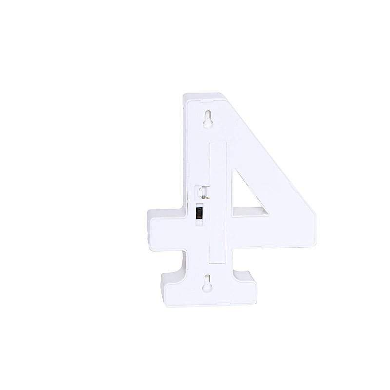 6" tall LED Lighted Gold Marquee Numbers