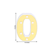 6" tall LED Lighted Gold Marquee Numbers