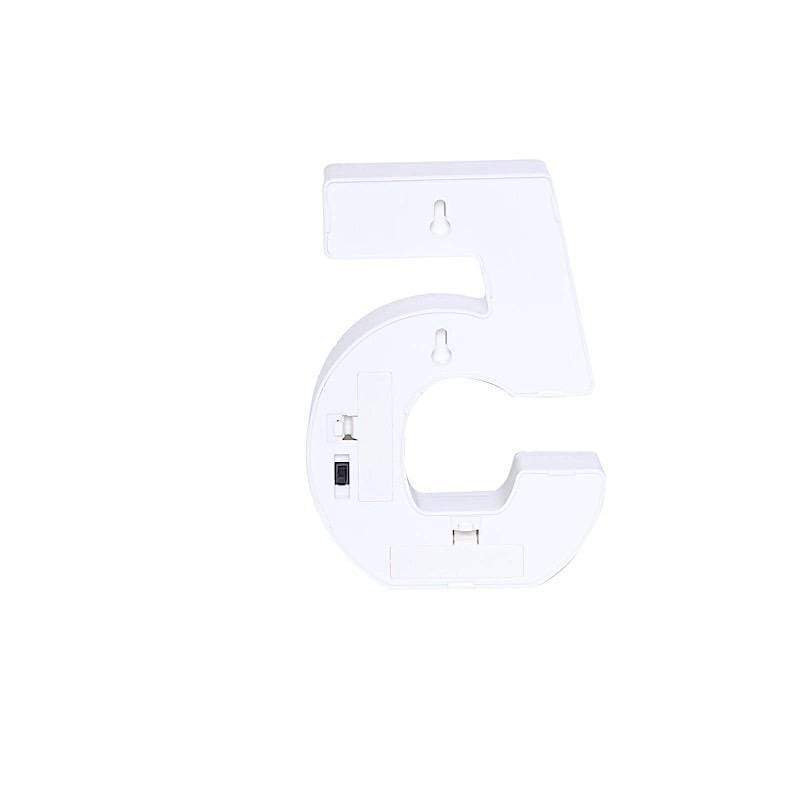 6" tall LED Lighted Gold Marquee Numbers