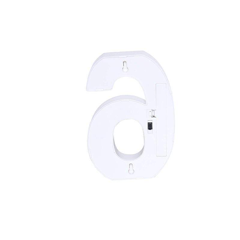 6" tall LED Lighted Gold Marquee Numbers