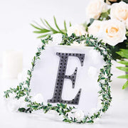 6" tall Letter Self-Adhesive Rhinestones Gem Sticker - Black