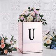 6" tall Letter Self-Adhesive Rhinestones Gem Sticker - Black