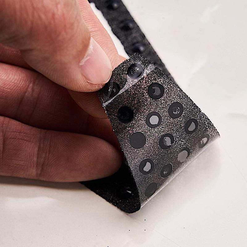 6" tall Letter Self-Adhesive Rhinestones Gem Sticker - Black