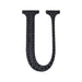 6" tall Letter Self-Adhesive Rhinestones Gem Sticker - Black DIA_NUM_GLIT6_BLK_U