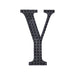 6" tall Letter Self-Adhesive Rhinestones Gem Sticker - Black DIA_NUM_GLIT6_BLK_Y