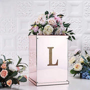 6" tall Letter Self-Adhesive Rhinestones Gem Sticker - Gold