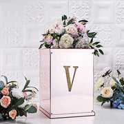 6" tall Letter Self-Adhesive Rhinestones Gem Sticker - Gold