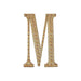 6" tall Letter Self-Adhesive Rhinestones Gem Sticker - Gold DIA_NUM_GLIT6_GOLD_M