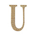 6" tall Letter Self-Adhesive Rhinestones Gem Sticker - Gold DIA_NUM_GLIT6_GOLD_U