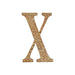 6" tall Letter Self-Adhesive Rhinestones Gem Sticker - Gold DIA_NUM_GLIT6_GOLD_X