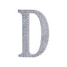 6" tall Letter Self-Adhesive Rhinestones Gem Sticker - Silver DIA_NUM_GLIT6_SILV_D