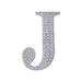6" tall Letter Self-Adhesive Rhinestones Gem Sticker - Silver DIA_NUM_GLIT6_SILV_J