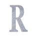 6" tall Letter Self-Adhesive Rhinestones Gem Sticker - Silver DIA_NUM_GLIT6_SILV_R