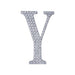 6" tall Letter Self-Adhesive Rhinestones Gem Sticker - Silver DIA_NUM_GLIT6_SILV_Y
