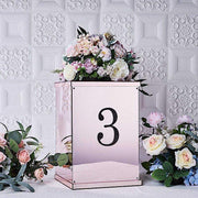 6" tall Number Self-Adhesive Rhinestones Gem Stickers - Black