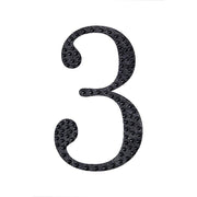 6" tall Number Self-Adhesive Rhinestones Gem Stickers - Black DIA_NUM_GLIT6_BLK_3