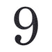 6" tall Number Self-Adhesive Rhinestones Gem Stickers - Black DIA_NUM_GLIT6_BLK_9