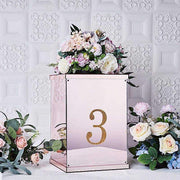 6" tall Number Self-Adhesive Rhinestones Gem Stickers - Gold