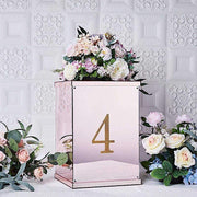 6" tall Number Self-Adhesive Rhinestones Gem Stickers - Gold