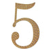6" tall Number Self-Adhesive Rhinestones Gem Stickers - Gold DIA_NUM_GLIT6_GOLD_5