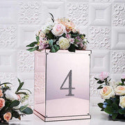 6" tall Number Self-Adhesive Rhinestones Gem Stickers - Silver