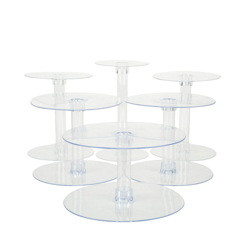 6 Tiers Clear Wedding Party Cupcake Cup CAKE Stand Set CAKE_STND_6T