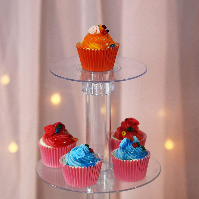 6 Tiers Cup 16" Acrylic CupCake Stand Wedding Party Set CAKE_STND_B00