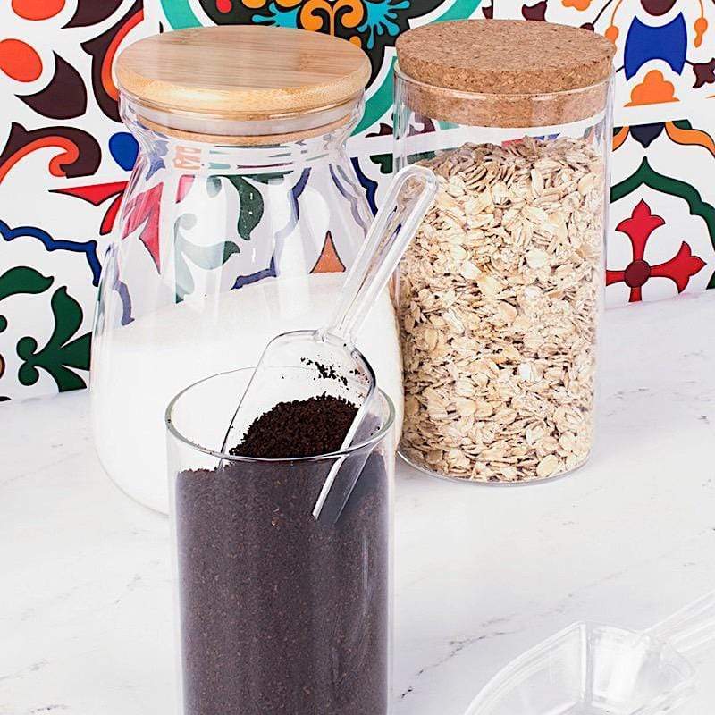 6 Treats and Candy Table Scoopers - Clear - Disposable Tableware PLST_SCOOP_CLR